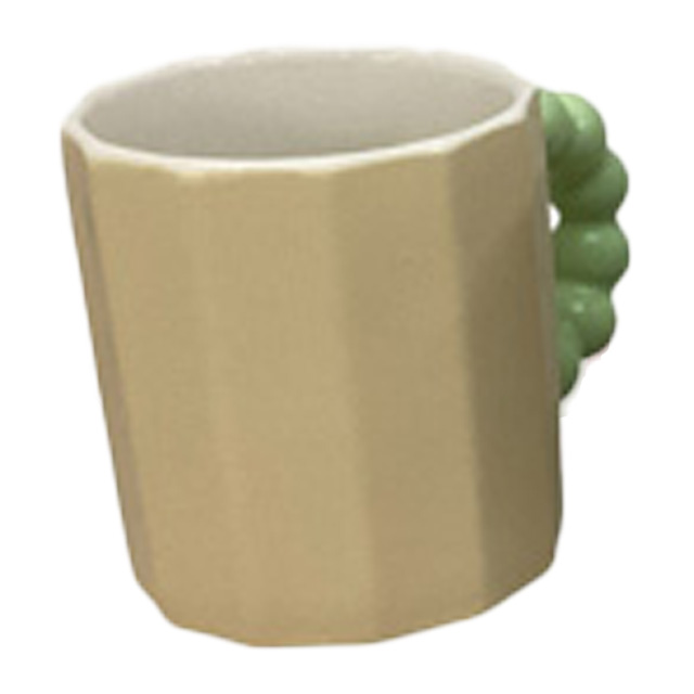 TAZA CERA 8X9.5 CM CILIND OREJ D/BOLITAS COL SURT 727-42046