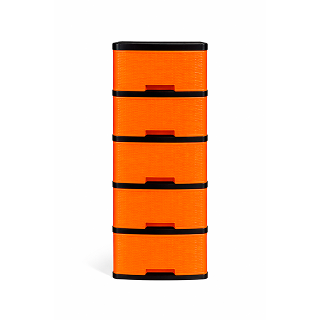 GAVETERO PLAS MINI 5 NIV NARANJA C/RODOS KAWAKI