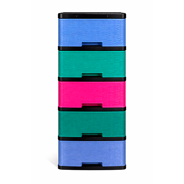 GAVETERO PLAS MINI 5 NIV MIXTOS TRAD C/RODOS KAWAKI