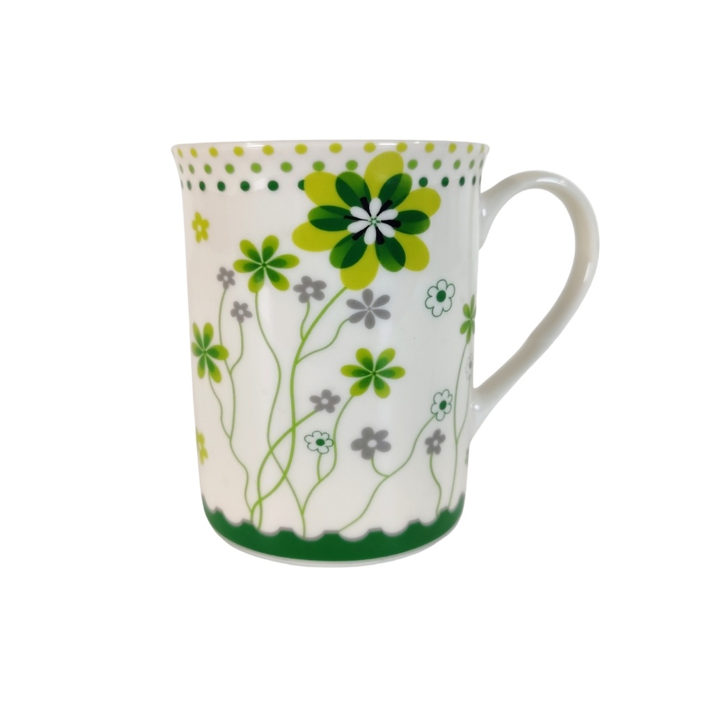TAZA CERA 370 ML DECO FLORES SURT XD-1612-09-7815