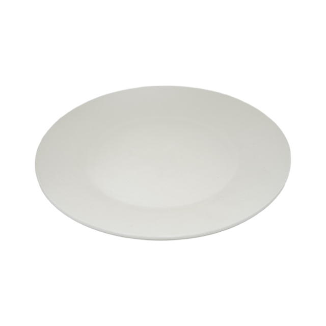 PLATO PORCELANA 10.5" RED ORI C/REL GRUESA BL XM10.5P
