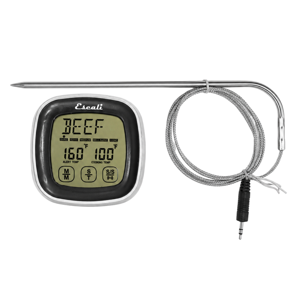 TEMPORIZADOR DIGITAL P/COCINA PANTALLA TACTIL C/SONDA INOX ESCALI BLIS DHR2-B