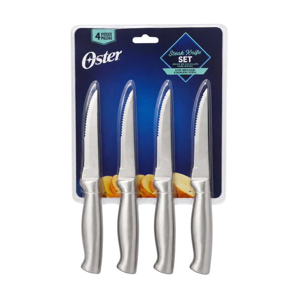 SET 4 CUCHILLOS P/CARNE ACER INOX 8.5" BLIS OSTER 91603.04