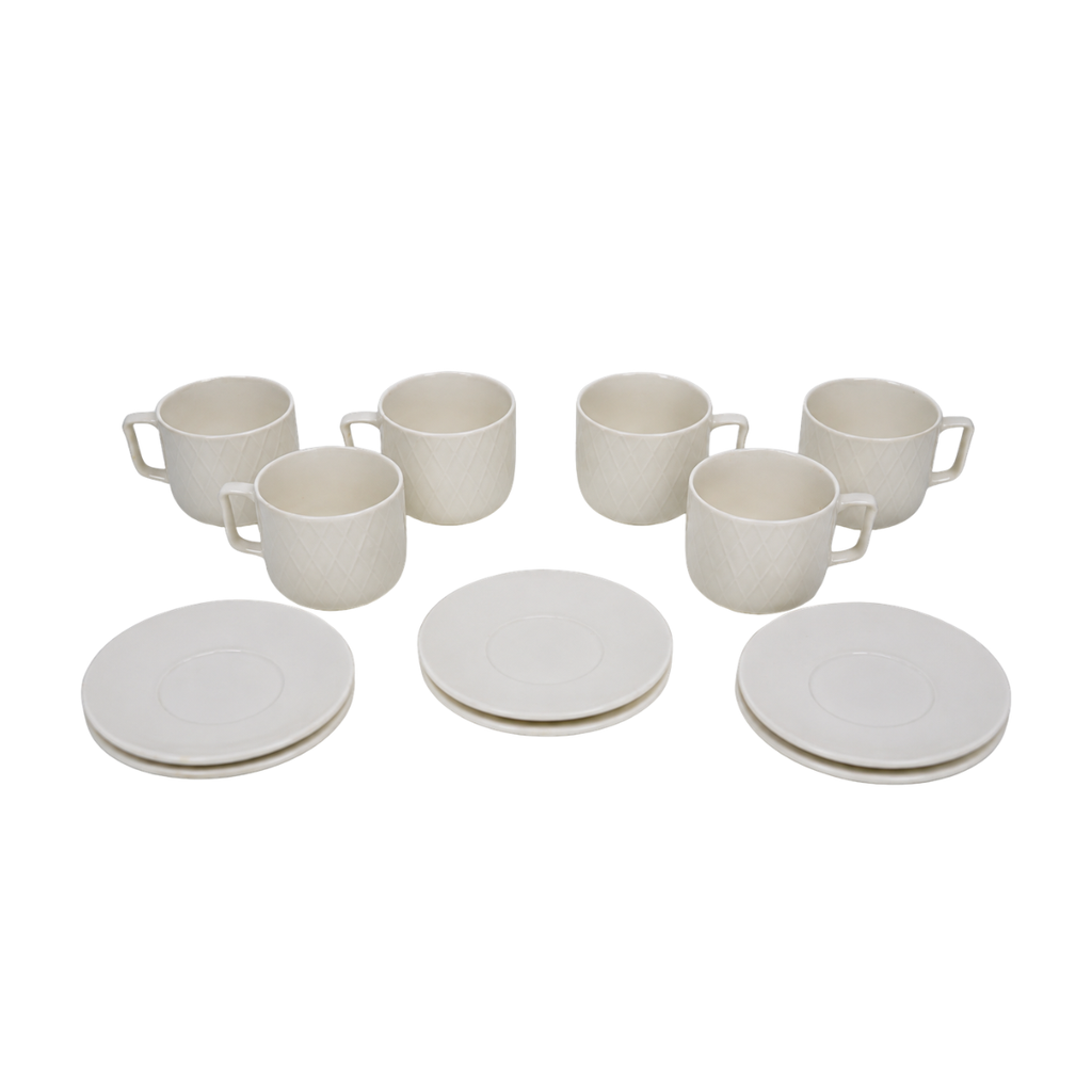 SET 6 TAZA C/PAILA  CERA 7 OZ BL 12 PZ CAJ K001-2