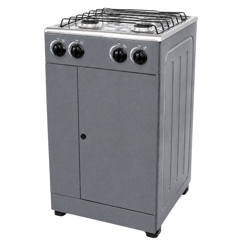 COCINA GAS 4 QUEM C/PUERTA IMAN GRIS IML C-4GG-IP