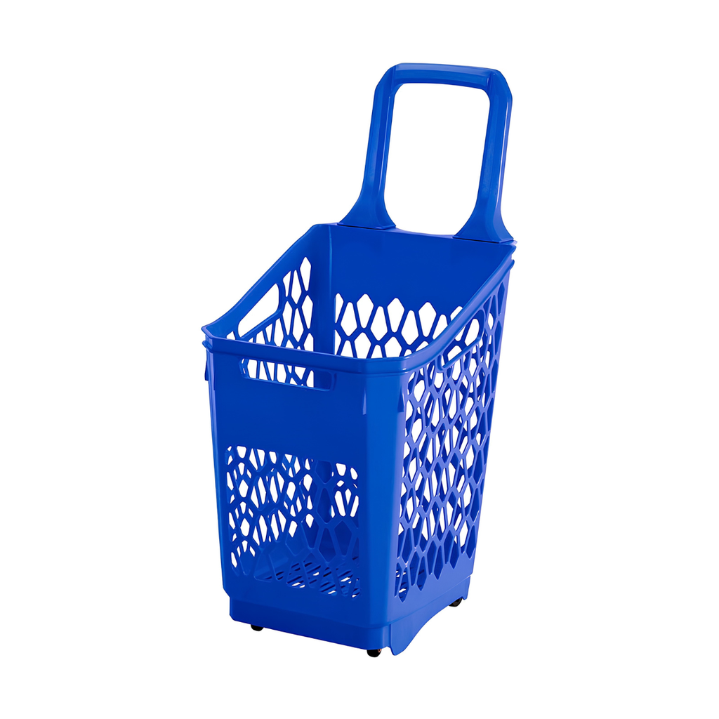 CESTA PLAS TRANSPORTADORA MOVIL 65 LT AZ C/ROD RIMAX 13745-XP