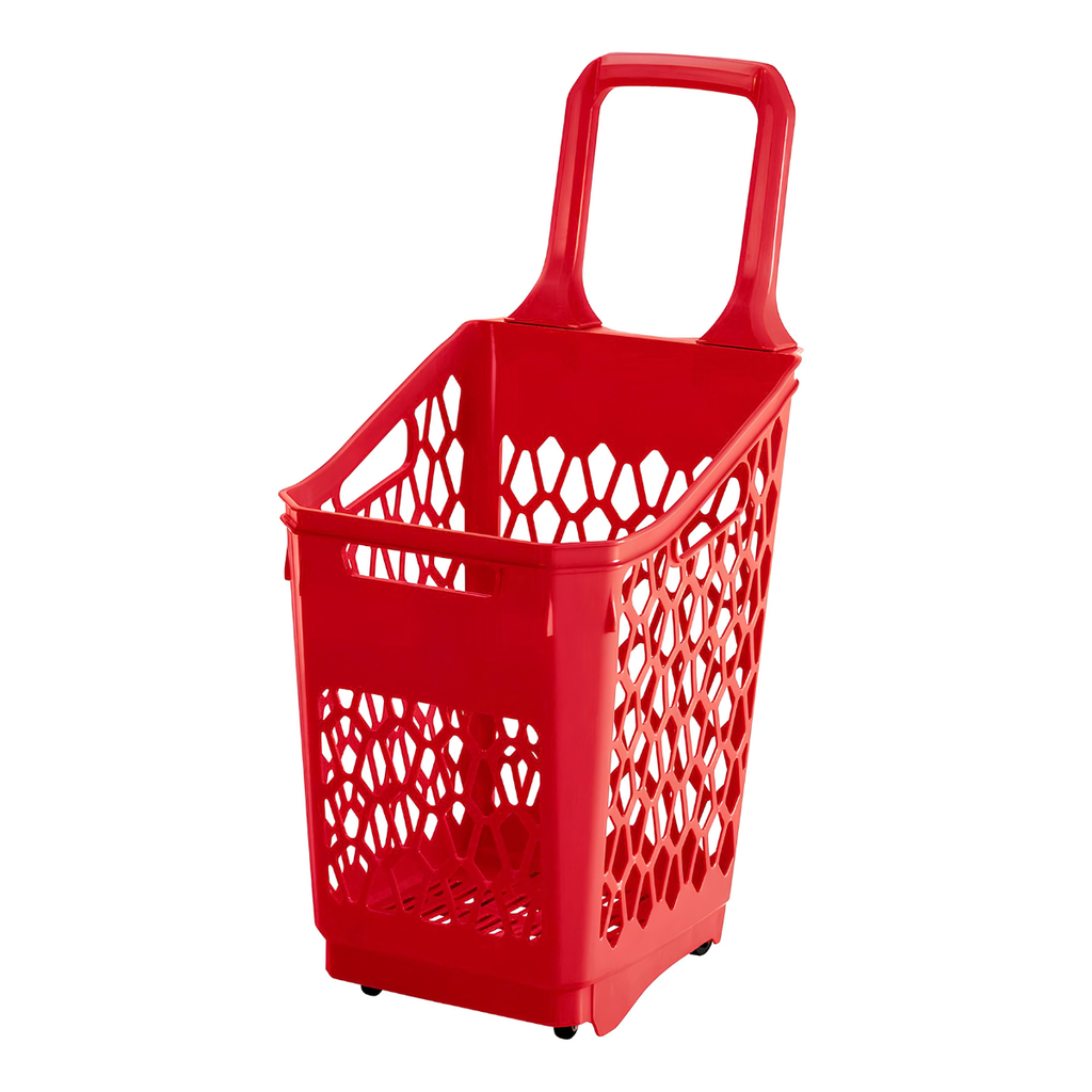 CESTA PLAS TRANSPORTADORA MOVIL 65 LT RJ C/ROD RIMAX 13692-XP