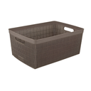 CANASTA PLAS 30 LT FIQUE RECT 47x37x20 CM C/AGARRADERA MOCCA RIMAX 12542-XP