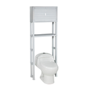 ESTANTE ORGANIZADOR PLAS P/BAÑO C/2 PUERTAS GRIS HIELO RIMAX 12978-XP