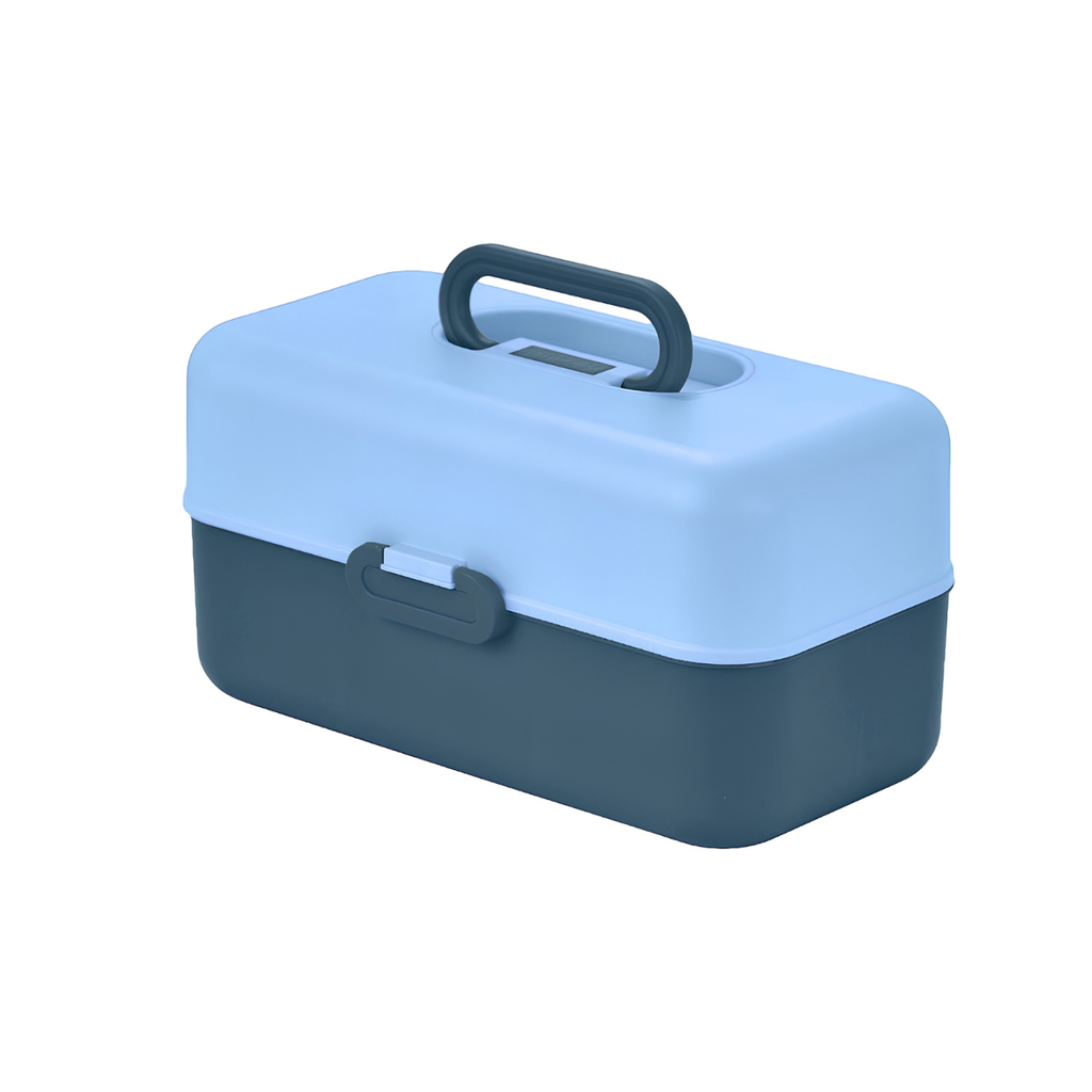 CAJA ORGANIZADORA PLAS VANITY STAR AZ PETROLEO C/AZ PASTEL RIMAX 14733-XP
