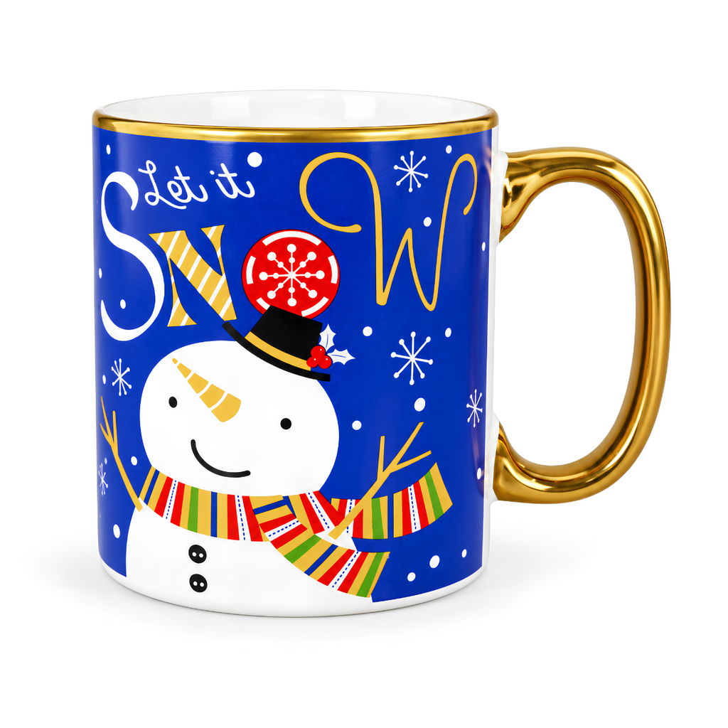 TAZA CERA RECTA 600 ML ORI/OREJ DOR DECO NAVIDAD 11064-48029