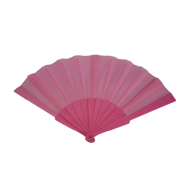 ABANICO PLAS TELA LISA COLORES SURT