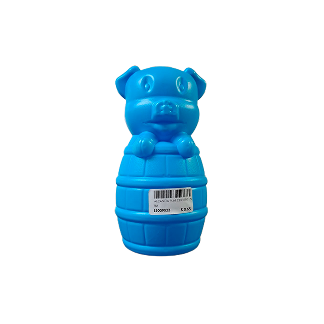 ALCANCIA PLAS CERDO BARRIL 22 CM OREJON