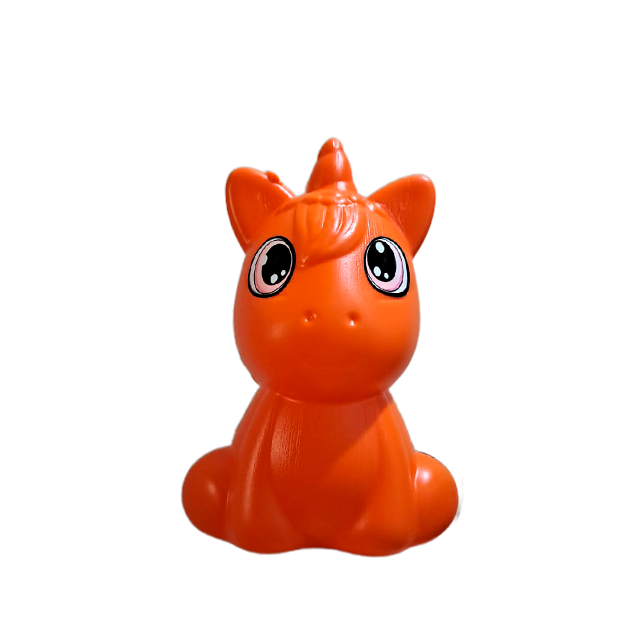 ALCANCIA PLAS MINI UNICORNIO TRENZA 14 CM PLASTIKITO SP239P