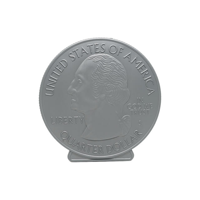 ALCANCIA PLAS MONEDA QUARTER DOLLAR 16 CM PLASTIKITO SP205P