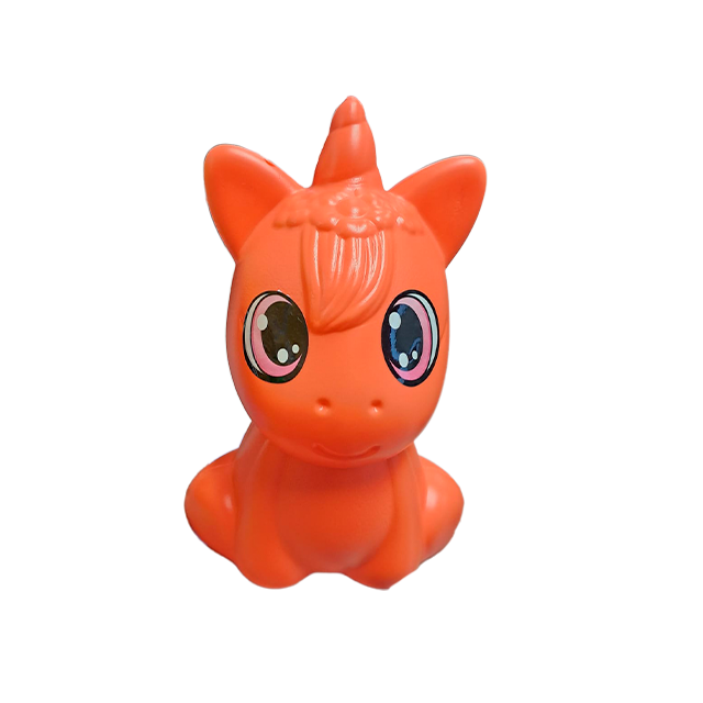 ALCANCIA PLAS UNICORNIO TRENZA 20.5 CM PLASTIKITO SP242