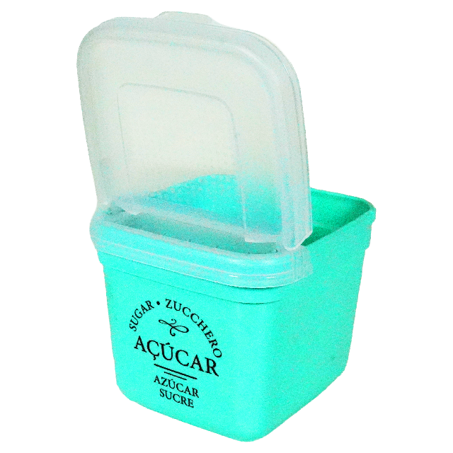 AZUCARERA PLAS T/BISAGRADA 0.9 LT CUAD CODIL 2489