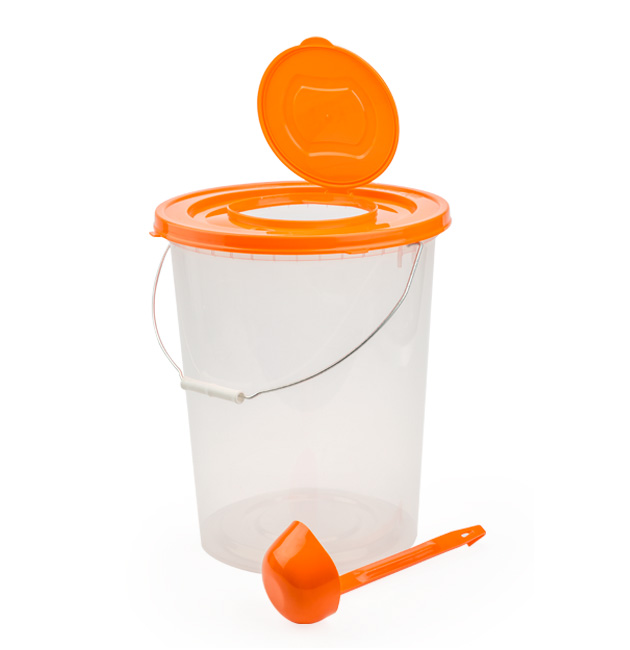 BALDE PLAS CHICHERO 20 LT + CUCHARON REY ABS REYPLAST BLX051400