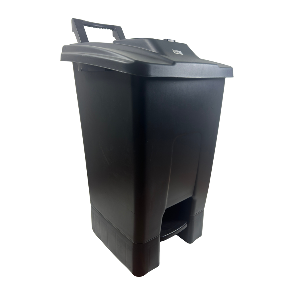 BASURERO PLAS 105 LT 2 TAPAS C/PEDAL RODOS/HALADERA PLASTIEXPORT