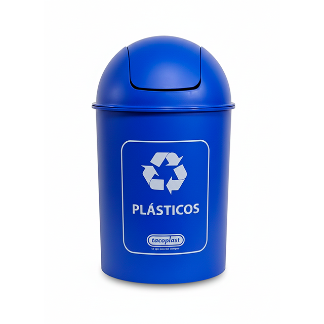 BASURERO PLAS 20 LT AZ RECICLABLE TACOPLAST 86104
