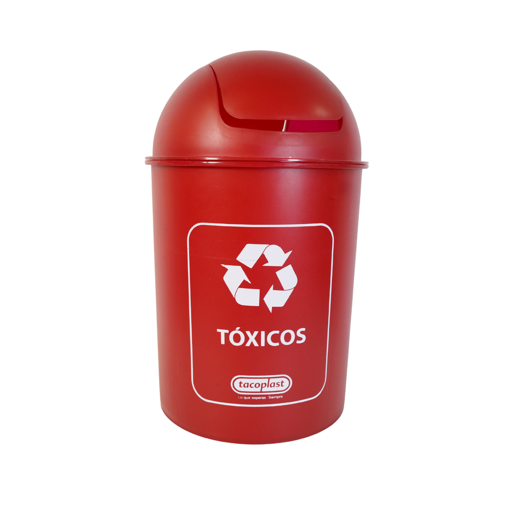 BASURERO PLAS 20 LT RJ TOXICO RECICLABLE TACOPLAST 86105