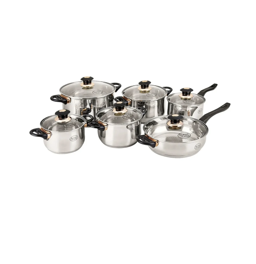 BATERIA COCINA 12 PZ ACER INOX ALPINE CUISINE AL14986