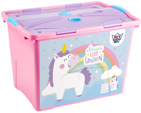 BAUL PLAS MOVIL LOCK #70 DECO NIÑA 50.7 LT REYPLAST CJX065700