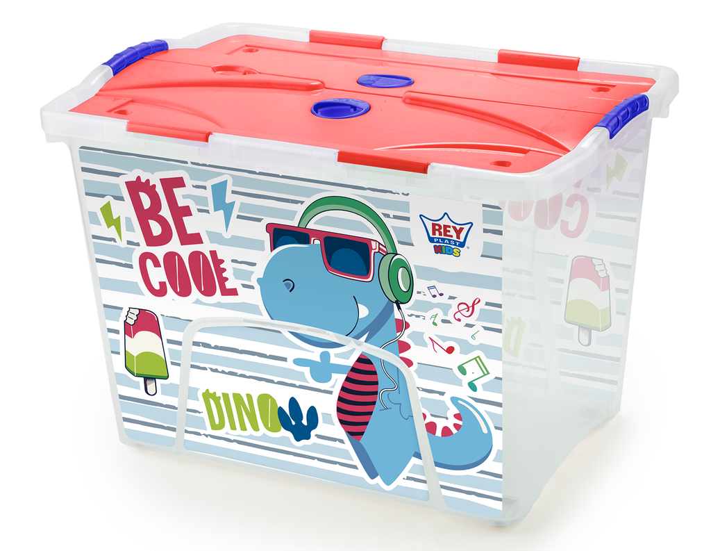BAUL PLAS MOVIL LOCK #100 DECO NIÑO 78.4 LT REYPLAST CJX066800