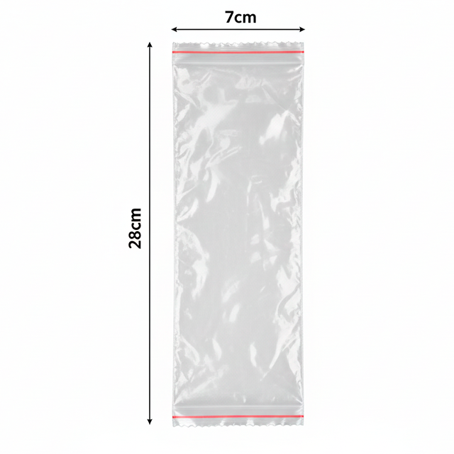 BOLSA CELOFAN 7X28  100 UN DOLAR