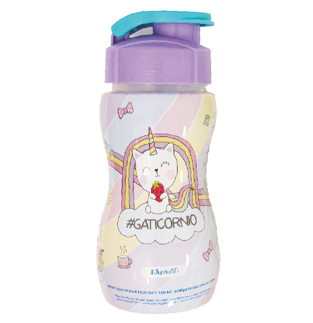 BOTELLA PLAS BEBETODO HERMETICO REY 350 ML PRESS DECO NIÑA REYPLAST TTV009000