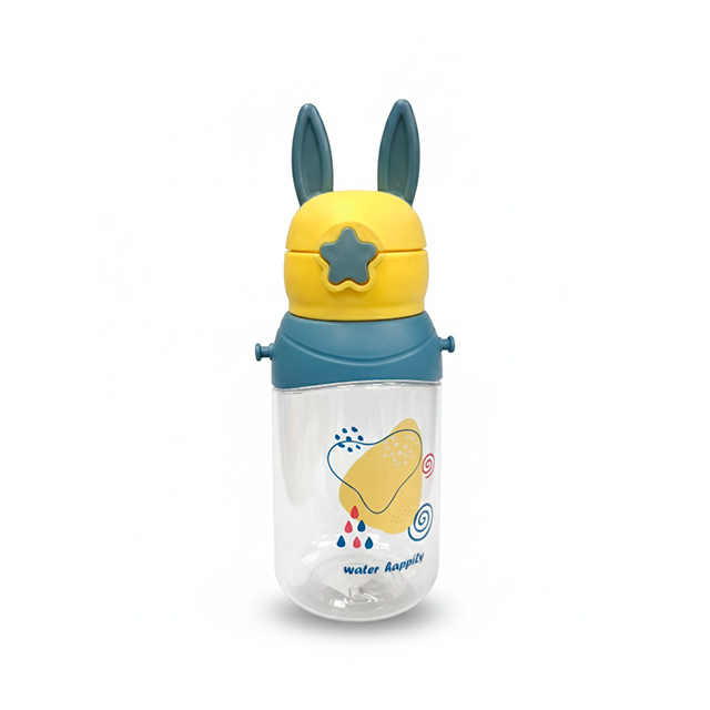 BOTELLA PLAS DECO C/PAJ C/T OREJAS 2106