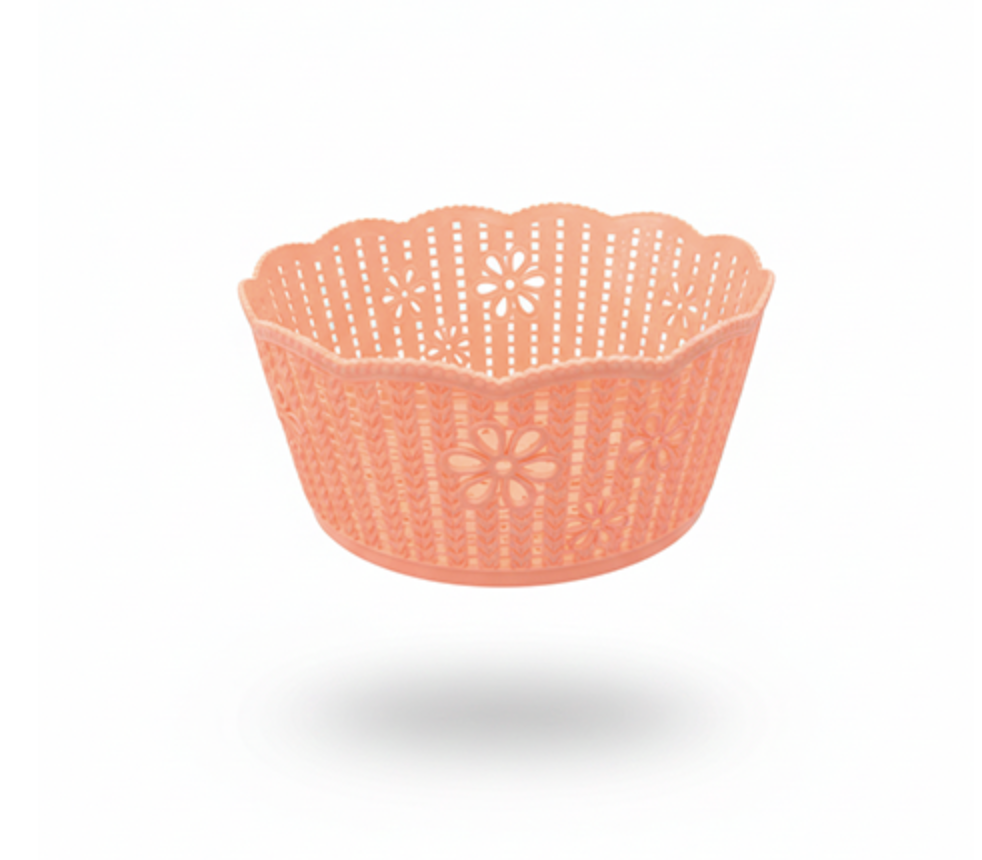 CESTA PLAS RED 21 CM CAL O/ONDULADA ALCAPLAST MDO