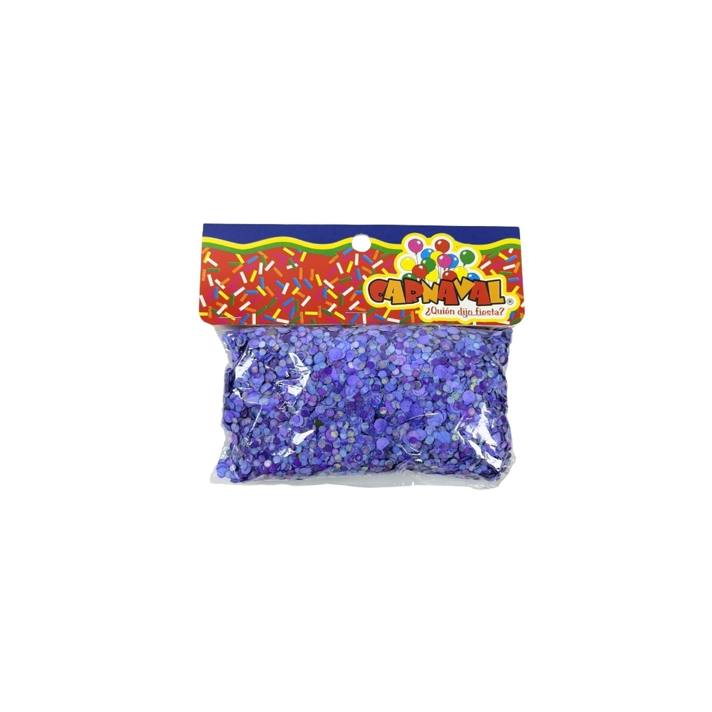CONFETI MORADO BOL CARNAVAL