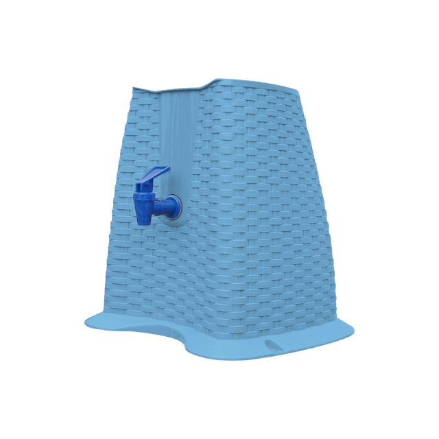 DISPENSADOR PLAS P/AGUA RATAN C/CH CELESTE MEGA 1544