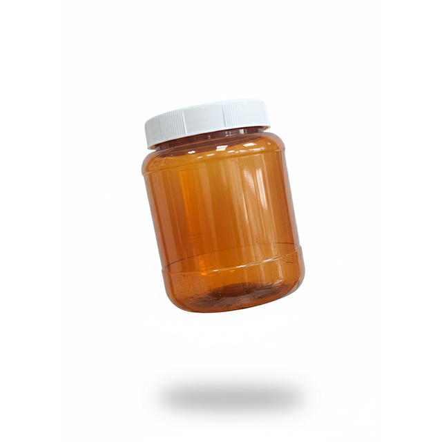 ENVASE/TARRO PLAS 12 OZ AMBAR ROXY 12-4001-64-1 PVC TAPA 64-400 PP BL