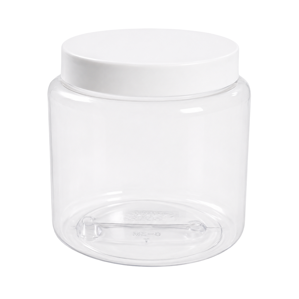 ENVASE/TARRO PLAS 8 OZ PET CRIST ROXY 8-3N-63 PVC TAPA 330T BL