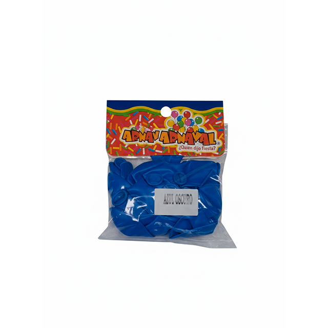 GLOBO 7 AZ OSC LISO BIODEG 25 PZ PAYASO