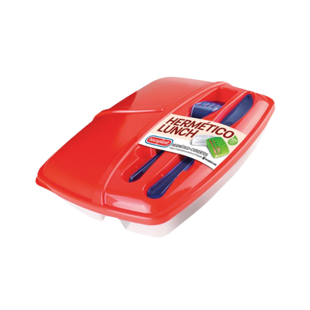 HERMETICO PLAS C/DIV+CUBIERTOS TACOPLAST 03283