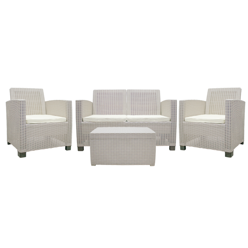 JUEGO SALA DOBLE 2-1-1 BEI C/MESA/COJ BEI ALAMO SANCHIA 18542601