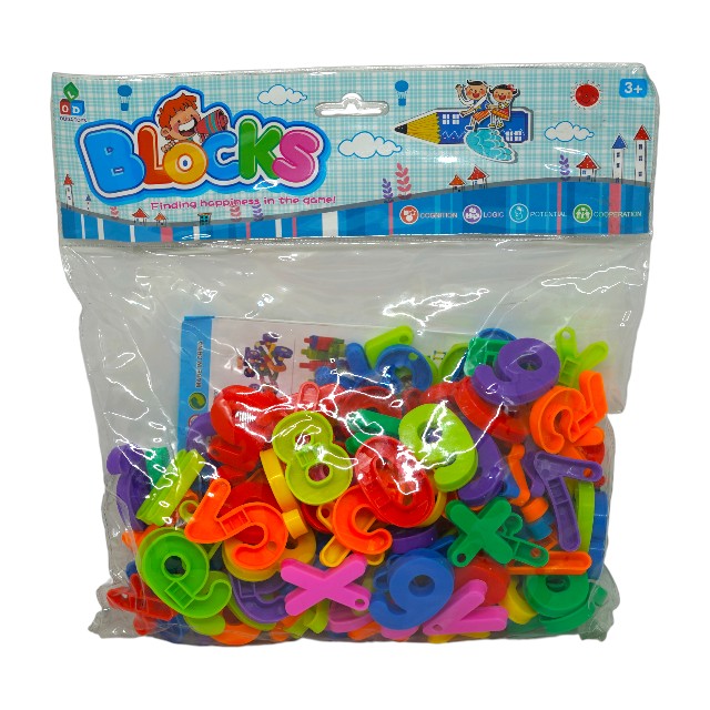 LETRAS PLAS GDES COLORES BOL DIY BLOCKS CJ-0867378 HC-068
