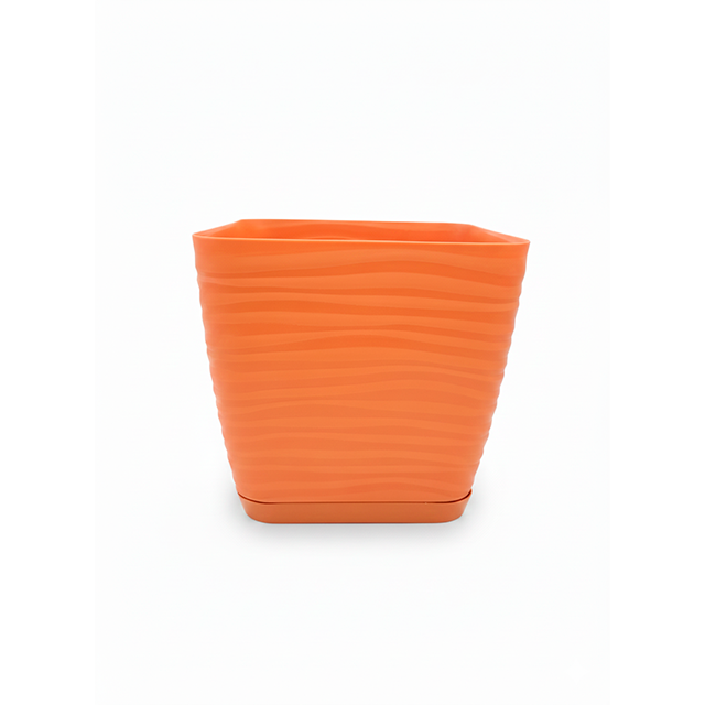 MACETA PLAS PREMIUM CUA #3 23X23X21 CM TERRACOTA SPARTA