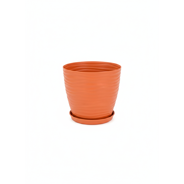 MACETA PLAS PREMIUM RED #1 11X10 CM TERRACOTA SPARTA