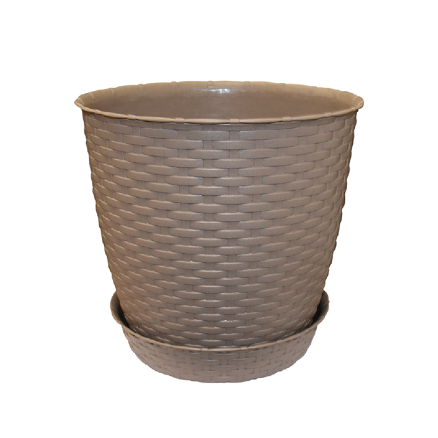 MACETA PLAS RED EST RATAN Ø29X27 CM REYPLAST MCX141000