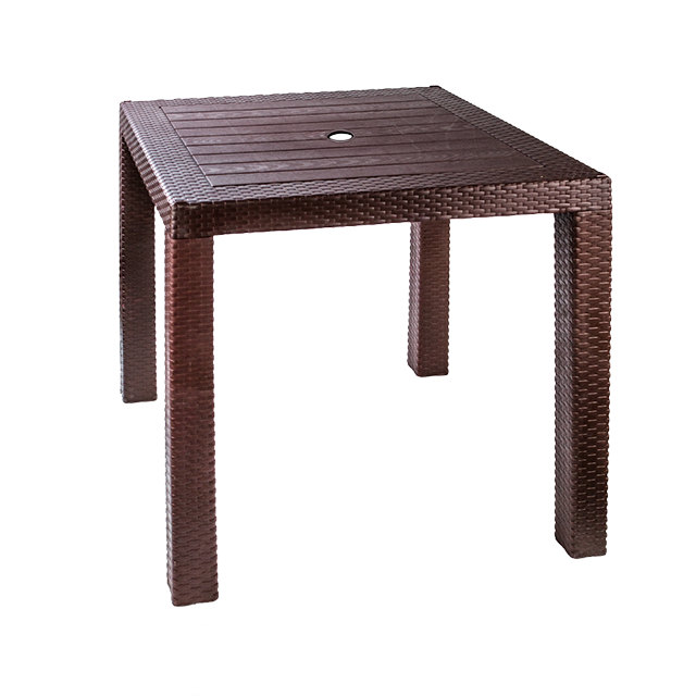 MESA PLAS CUADRADA RATAN TACOPLAST 80343