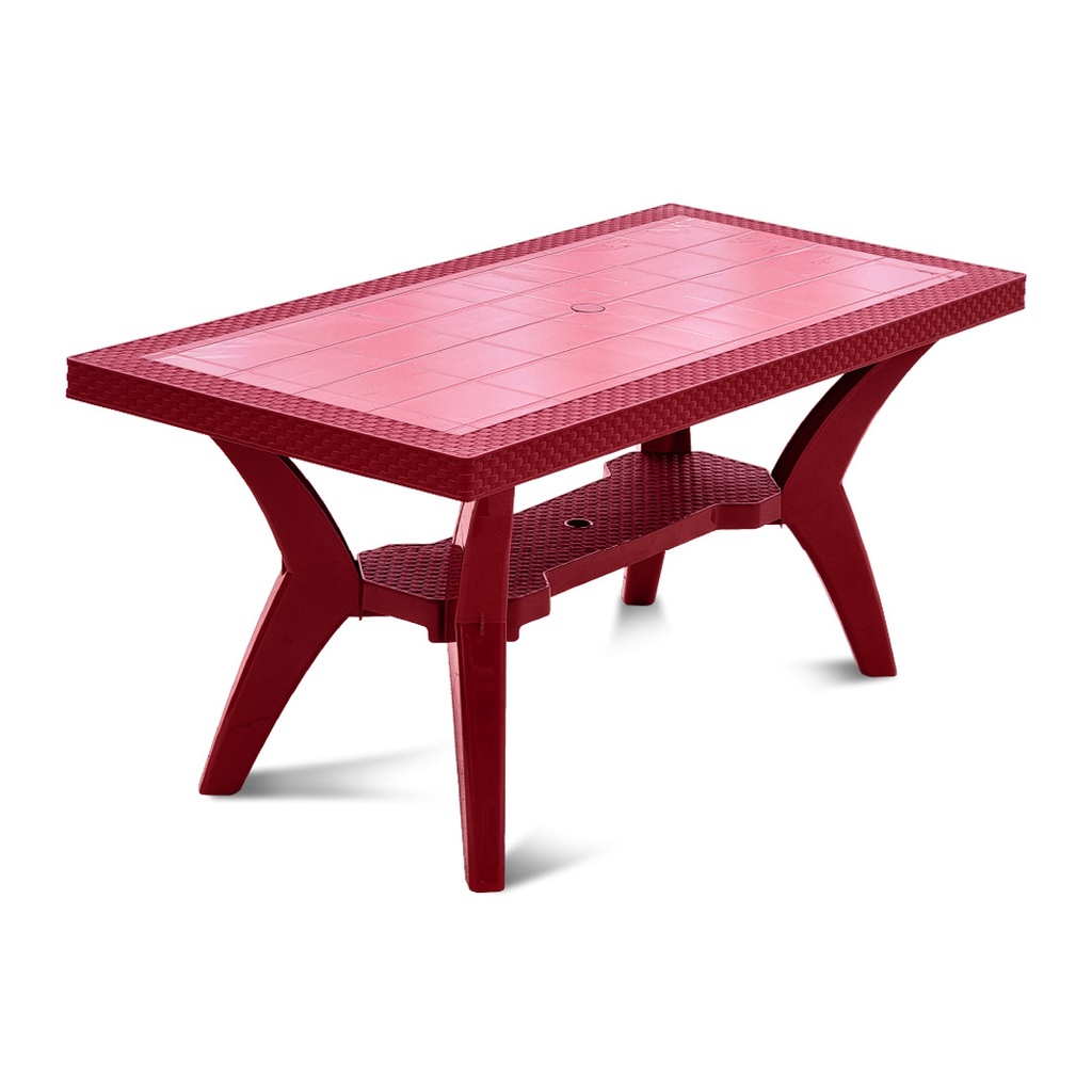 MESA PLAS FUERTE FAMILIAR C/RATAN VINO TIN OP GUATE AR011604-VIN-0