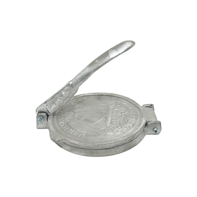 MOLDE ALUM P/TORTILLA GDE 17.5 CM APROX ARTESANAL