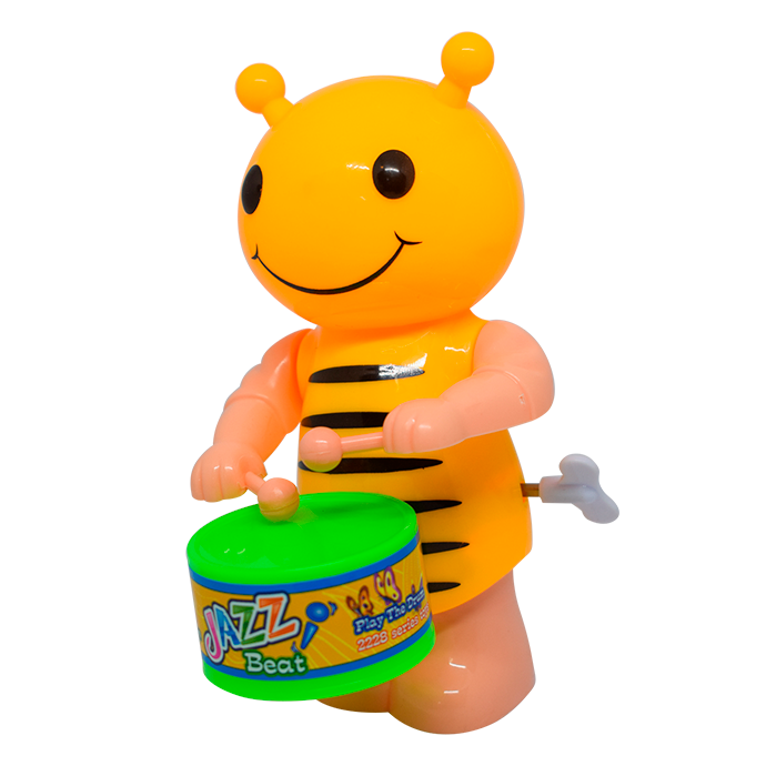 MUÑECO CUERDA ABEJA C/TAMBOR 8452