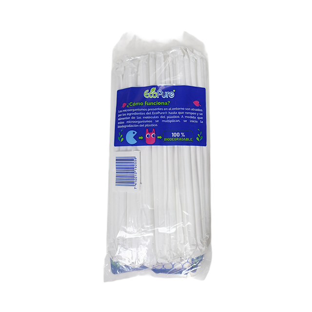 PAJILLA FORRADA BIODEGRADABLE 50 UN BOLSA BIOPOP