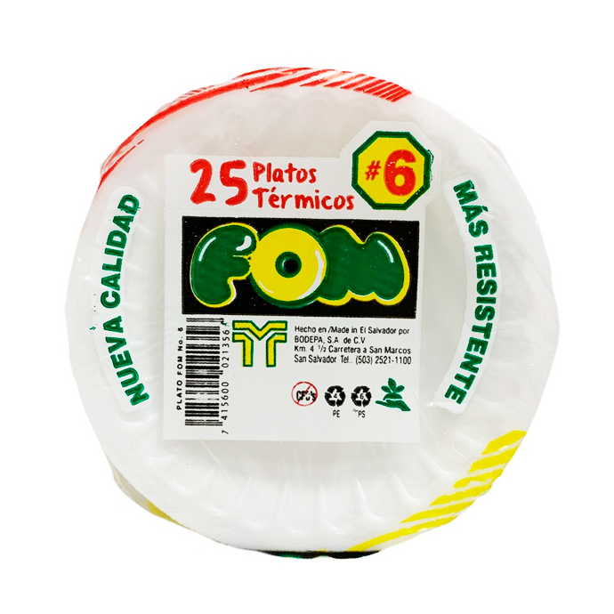 PLATO DESE 6 FOM 25 UN BL BODEPA 021356