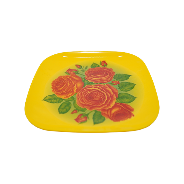 PLATO MELA 8.25" CUAD DECO COL SURT MARGARITA 021AD